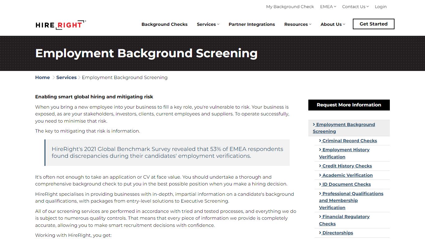 Employment Background Checks | HireRight EMEA