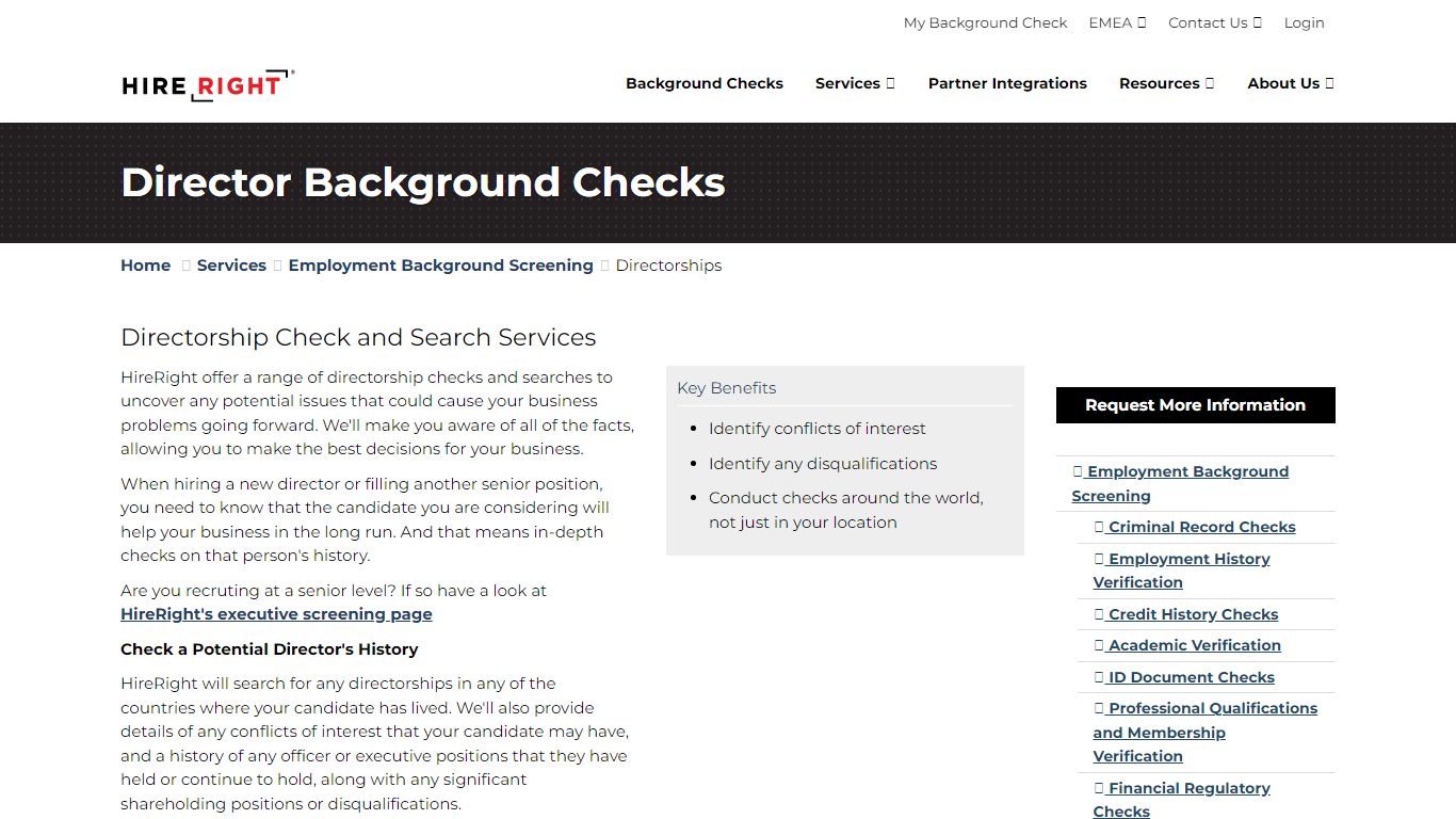 Director Background Checks for Employers | HireRight EMEA