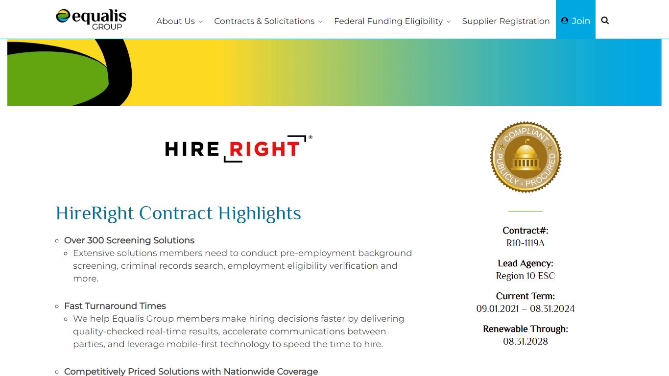 HireRight Background Screening | Equalis Group